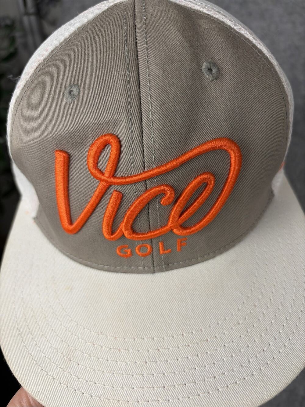 vice golf hat white